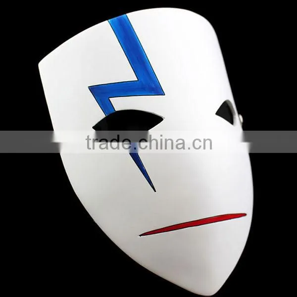 Promotion Bottom Wholesale Price Movie Theme Darker Than BLACK Mask for Halloween Cosplay Resin Japanese Anime Cosplay Mask photo-3