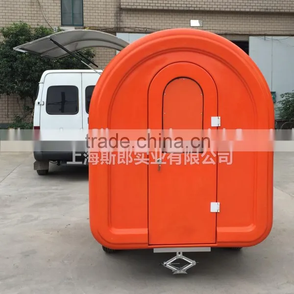 Orange 7.6*5.5ft Newest Food Trailer Food Cooking Van/Food Van Takeaway Trailer China's Outstanding Manufacturing Plant In Line photo-4