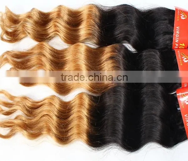 New Design Deep Wave Hair Peruvian Chocolate Hair Weave photo-5