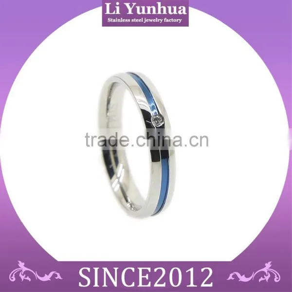 Stainless Steel Jewellery Diamond Ring With CZ Stone & PVD Plating photo-2