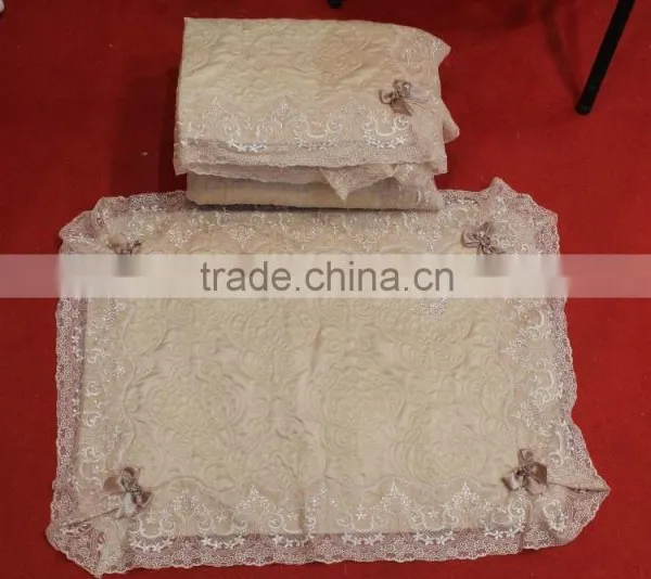 Jacquard Lace Bed Set /bedding Sheet 3 Pcs