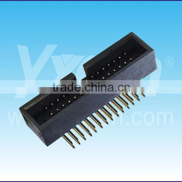 Dongguan Yxcon 1.27mm Pitch Right Angle Dual Row Box Header Connector photo-4