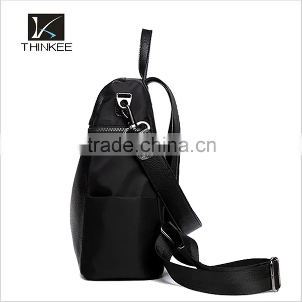 China Supplier Leather Backpack 2016 High Quality Fashion Women Bag Black Leather Backpack photo-4