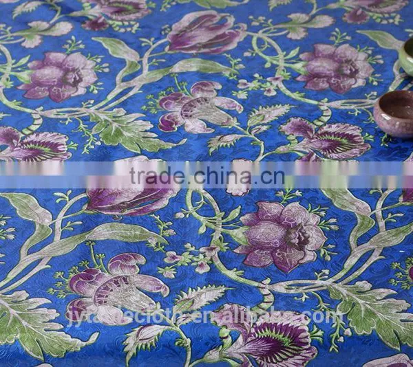 Gold Coatedand Printed Transparent Pvc Tablecloth photo-5