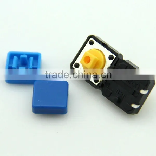 F0362 12*12*8.8mm tact switch /tactile switch/ mini touch button switch cap blue