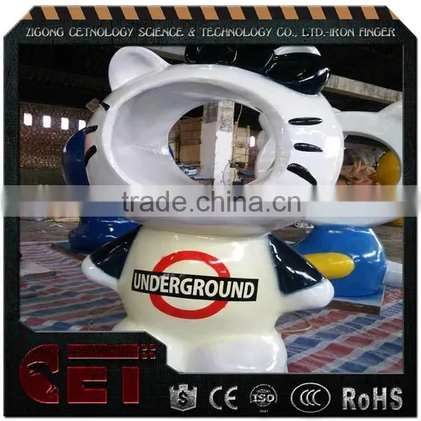 Christmas Fiberglass Statues Doraemon Statues Cute Cartoon Character Statue photo-5