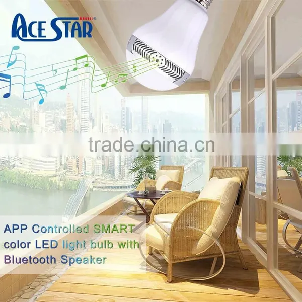 Bluetooth Smart RGBW LED Light Bulb Speaker photo-6