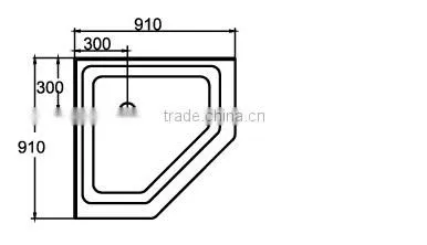 CUPC Tile Flange Shower Tray,800x800 Acrylic Shower Tray,corner Shower Base photo-3