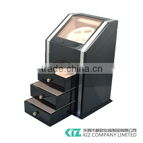 2+3 Hot Sell High Quality Wooden Automatic Watch Winder Storage Case photo-3