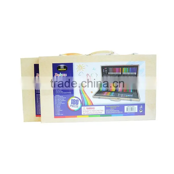 180PCS Wooden Box Art Set for Kids Wooden Art Set photo-2