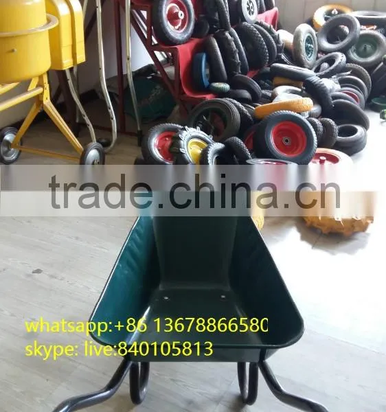 Farm Barrow Wheel Garden Metal Construction Wheelbarrow WB3800 photo-3