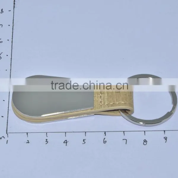 2016 Exhibiton Hot Leather Double Side Key Chain for Custom Logo photo-2