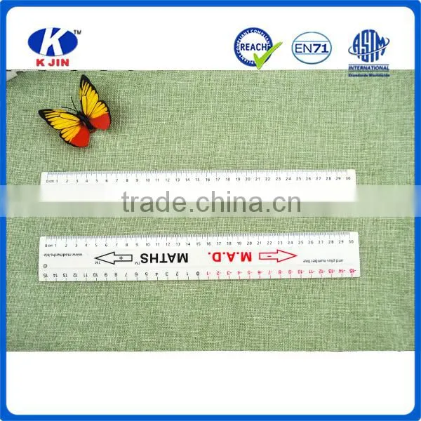 30cm School and Office Supplies Funny Ruler With Double Side Scale photo-2