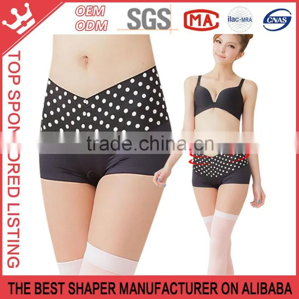 [fit] Sexy Women's Dot Patterned High Waist Shaping Panty Underwears K170 photo-5