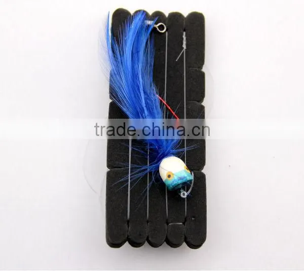 SURF POP RIG BLUE 1/0 FLOAT HOOK BAITED HOOK B/HOLDER 30LB photo-2