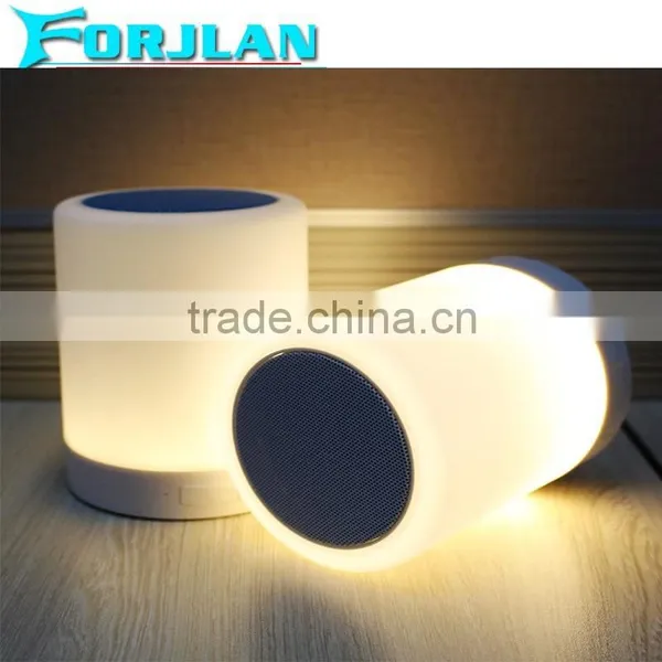 New Coming Colorful Touch Lamp Portable Speaker Bluetooth Speaker Led Light Lamp photo-3