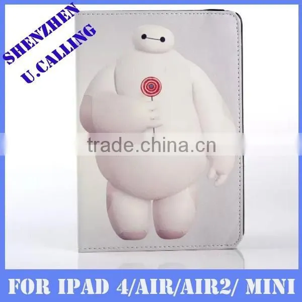 Baymax Leather Cover For IPad Mini, For IPad Mini Cartoon Baymax Leather Cover photo-2