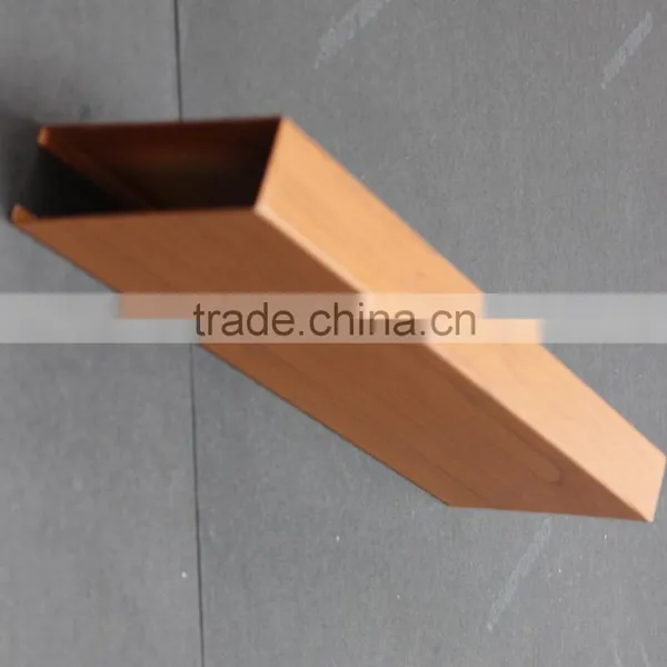 Chemical Preservation Metal Suspended Ceiling Panel With Wood Grain Color U Section Aluminum Screen Ceiling photo-4