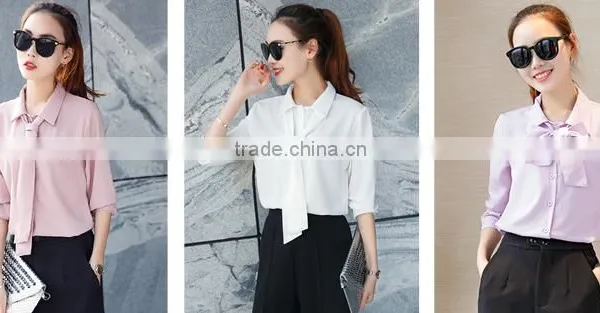 Lady and Woman Casual Office Elegant Blouses and Shirts Top photo-2