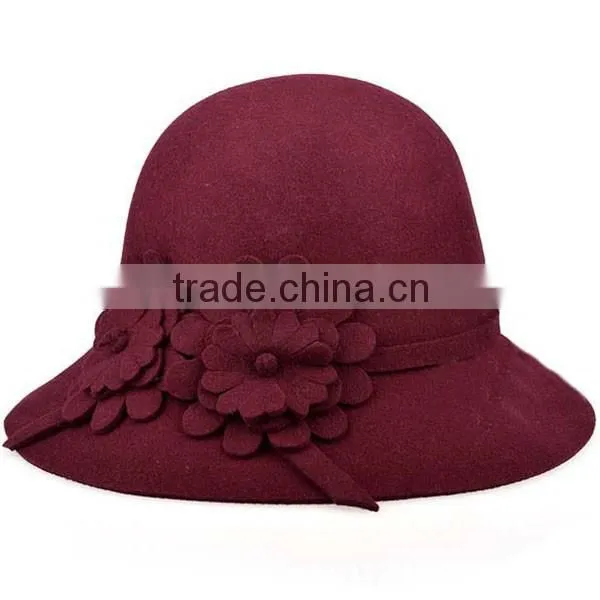 Promotion Fashion Fedora Wool Felt Guacho Hat photo-3