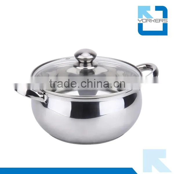 Fashion Double Bottom Stainless Steel Soup Pot & Stock Pot