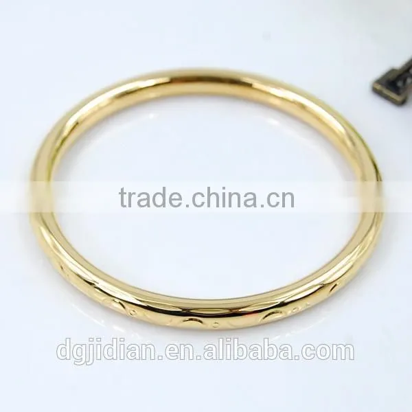 Stainless Steel Round Flat Engraved Bangle photo-4