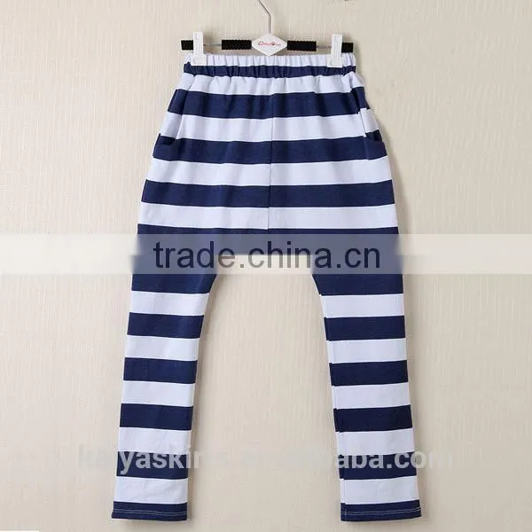 2016 100% Cotton Zebra Stripe Slim Baby Casual Pants photo-5