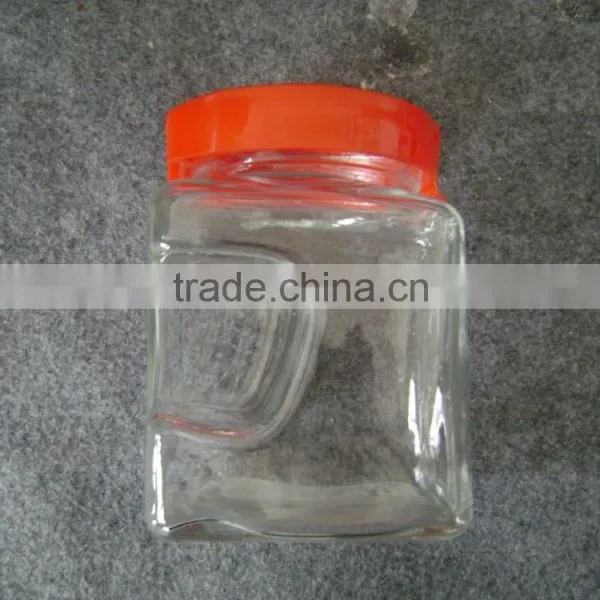 Square Glass Jar With Plastic Lid photo-4