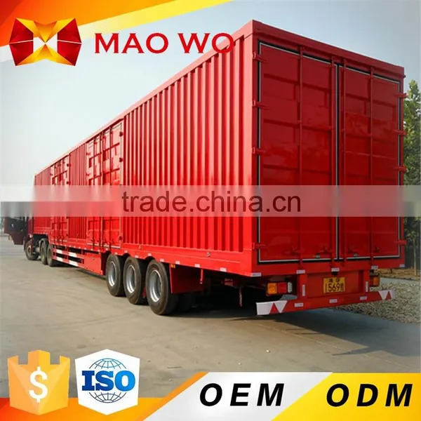 3 Axle 50ton Enclosed Cargo Box Truck Trailer Enclosed Van Trailer photo-4