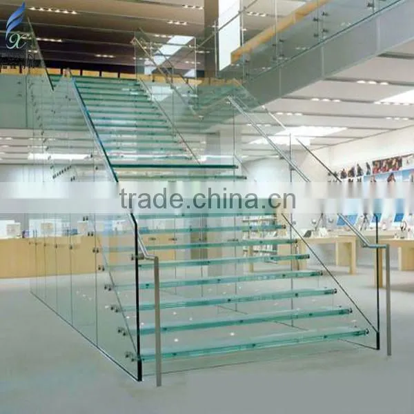 Safety High Hardness Laminated Floor Stair Tempered Glass Supplier photo-3