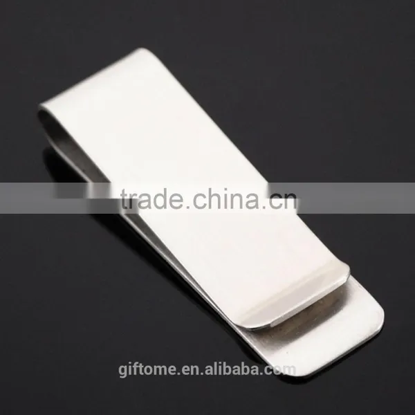 Classic Silver Cash Money Clip Credit Card Holder