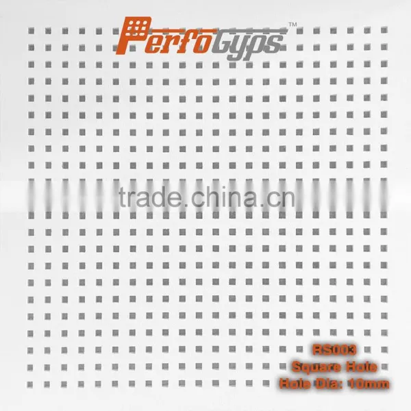 SGS Certificate in Acoustic Perforated Gypsum Ceiling Tiles Which With Good Quality and Surface photo-4