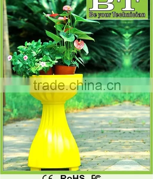 Remote Control Led Flower Pots Use in Home and Garden,plastic Vase, photo-5