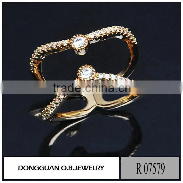 Wholesale Pure Gold Jewelry Bezel Cups Ring Export Artificial Jewelry Ring photo-4