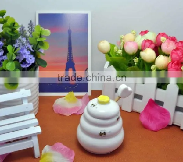 Meant to Bee Ceramic Honey Pot Cute Wedding Favors photo-3