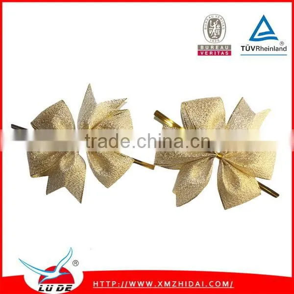 2016 Cheap Factory Handmade Metallic Ribbon Bows for Decoration photo-2