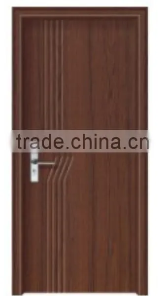 Modern House Pvc Bathroom Door Price India Flat Wood Door photo-4