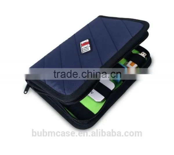 BUBM Daily Practical Nylon Storage Bag and USB Flash Drive or Usb Cable Bule Small Bag photo-2