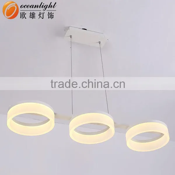 Pendant Chandelier Modern Acrylic Painted Light Four Circles Pendant Lamp OXD9972-4DW photo-6