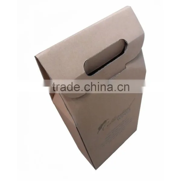 China Wholesale Eco Friendly Brown Kraft Gift Box for Wine photo-2