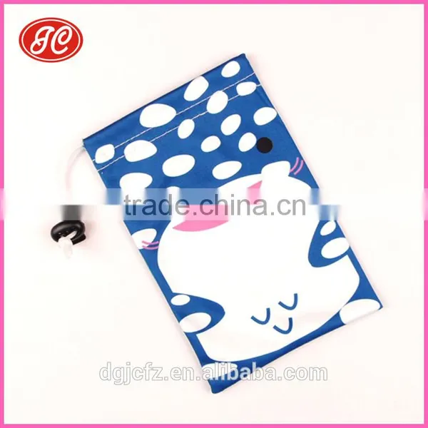 Coloful Heat Transfer Printing Microfiber Eyeglasses Pouch