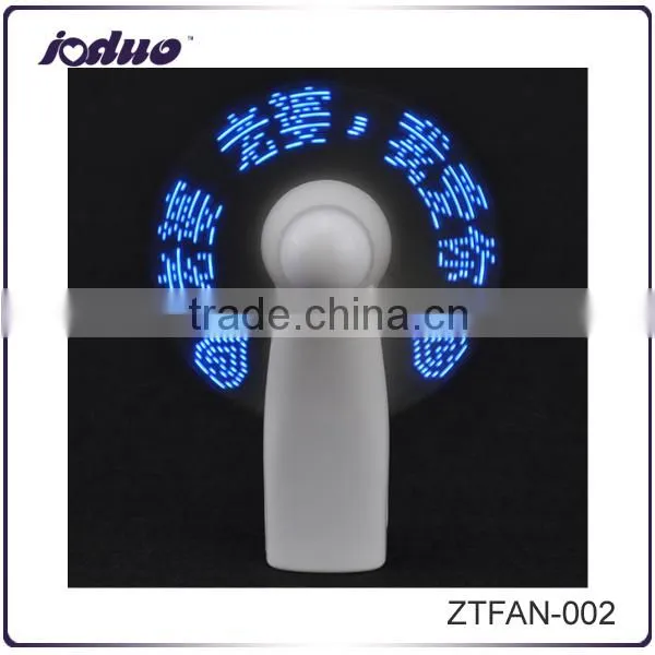 Hot Sales Flash Customized and Print Logo Promotion Gift Led Fan