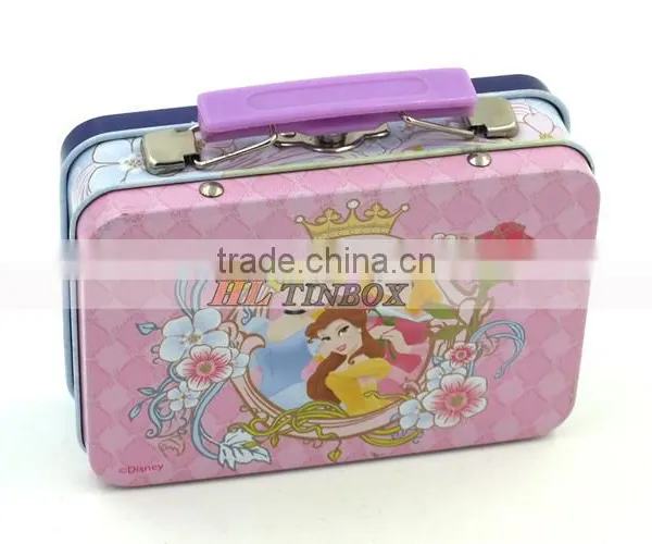 Rectangular Kids Gift Tin Lunch Box With Handle and Lock photo-2