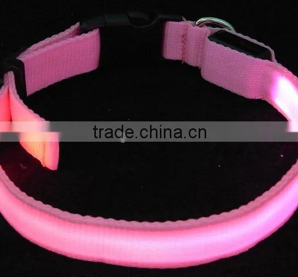 Wholesale LED Luminous Nylon Pet Dog Collar PT208 photo-4