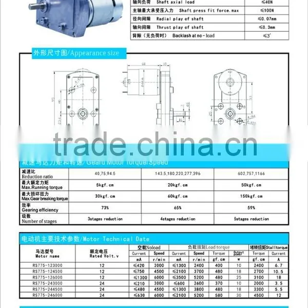 Vending Machine Used DC Gear Motor With Square Gear Box photo-5
