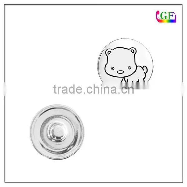 Dog Charms Alloy Snap Button Charm Jewelry Fit All Snap Jewelry