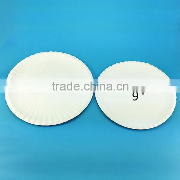 White Round Eco Friendly Round Party Disposable Paper Plate photo-2