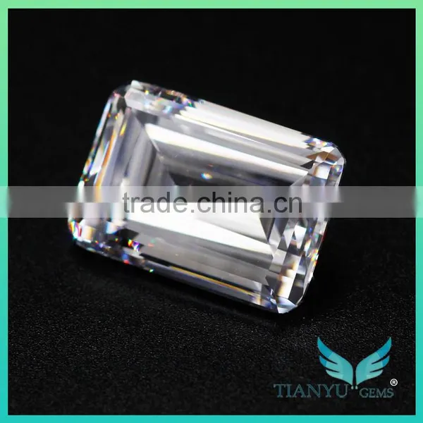 Wholesale 7*9mm 2ct Super White Colorless Emerald Cut China Synthetic Moissanite Diamond for Ring photo-4