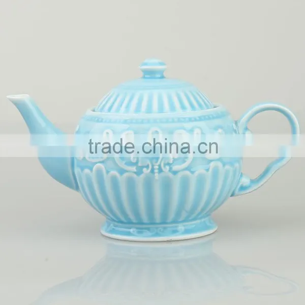 900ml 31.5oz Antique Porcelain Color Glazed Coffee Tea Pots photo-4