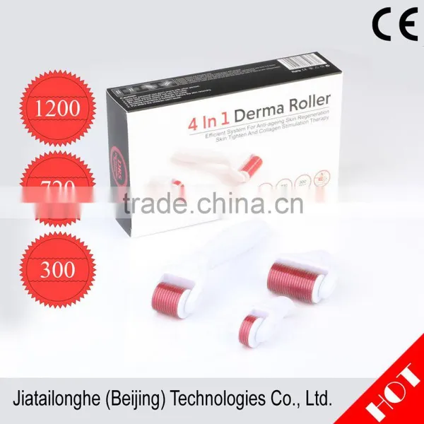 High Quality 4 in 1 Derma Roller Micro Needle Therapy Derma Roller Kits DRS for Face and Body Treatment photo-5